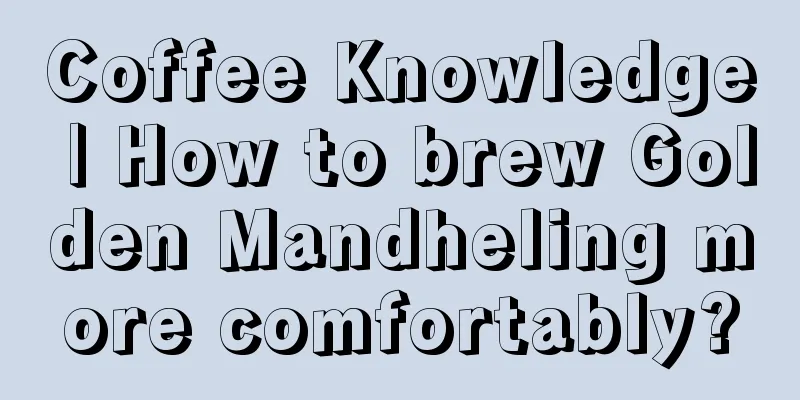 Coffee Knowledge | How to brew Golden Mandheling more comfortably?