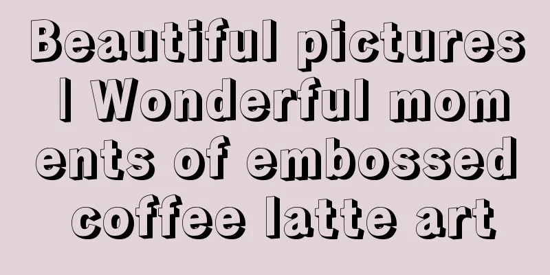 Beautiful pictures | Wonderful moments of embossed coffee latte art