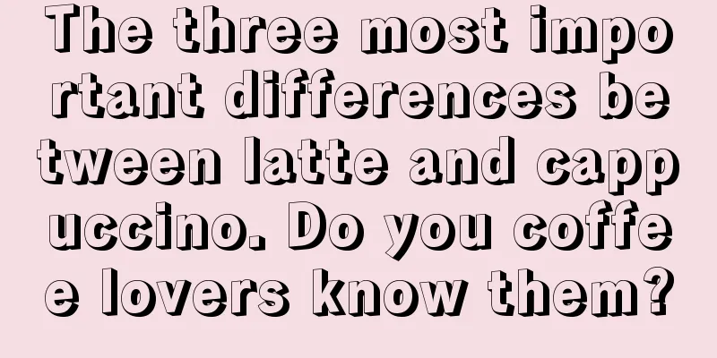 The three most important differences between latte and cappuccino. Do you coffee lovers know them?
