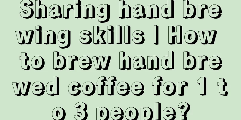 Sharing hand brewing skills | How to brew hand brewed coffee for 1 to 3 people?