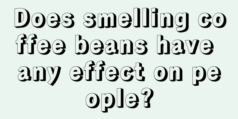 Does smelling coffee beans have any effect on people?