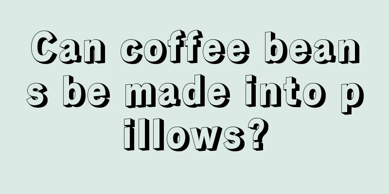 Can coffee beans be made into pillows?