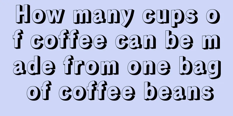 How many cups of coffee can be made from one bag of coffee beans
