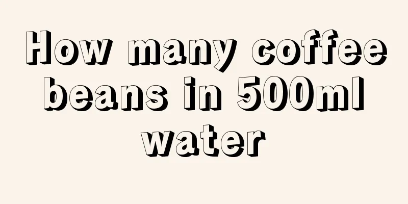 How many coffee beans in 500ml water
