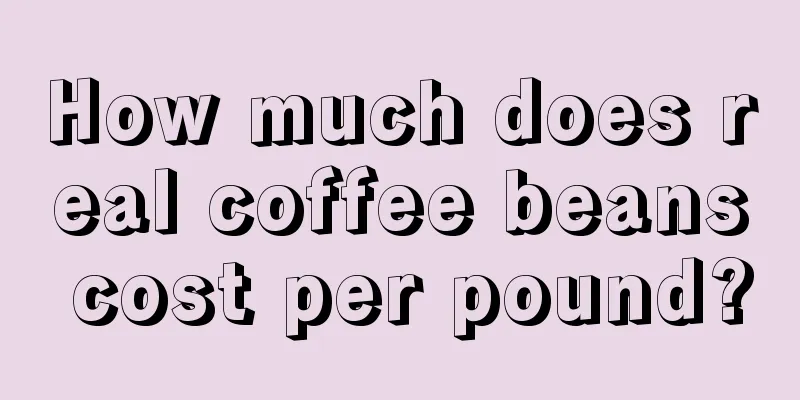 How much does real coffee beans cost per pound?