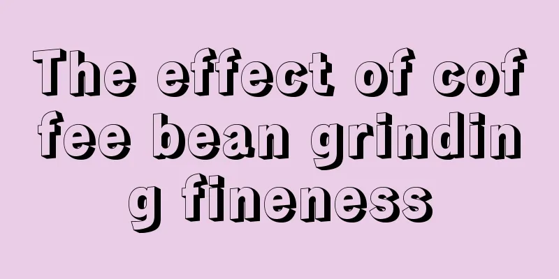 The effect of coffee bean grinding fineness