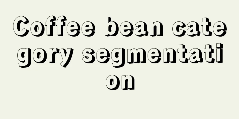 Coffee bean category segmentation