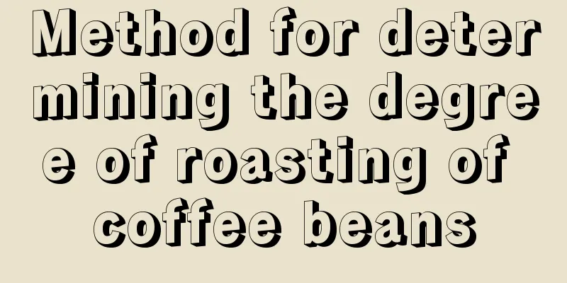 Method for determining the degree of roasting of coffee beans