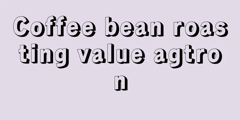 Coffee bean roasting value agtron