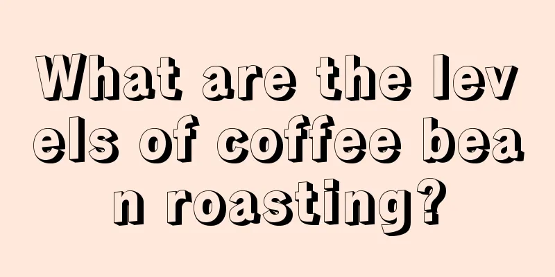 What are the levels of coffee bean roasting?