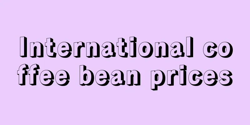 International coffee bean prices