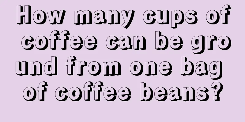 How many cups of coffee can be ground from one bag of coffee beans?