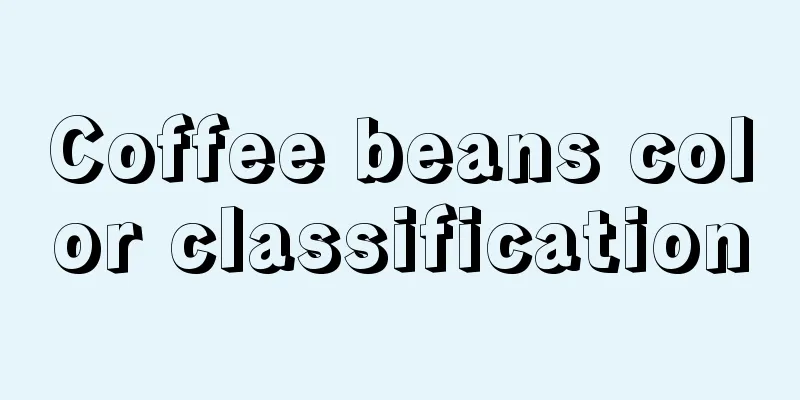 Coffee beans color classification