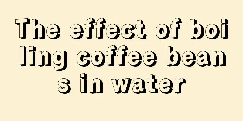 The effect of boiling coffee beans in water