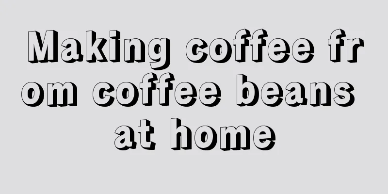 Making coffee from coffee beans at home