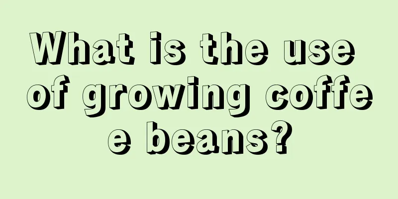 What is the use of growing coffee beans?