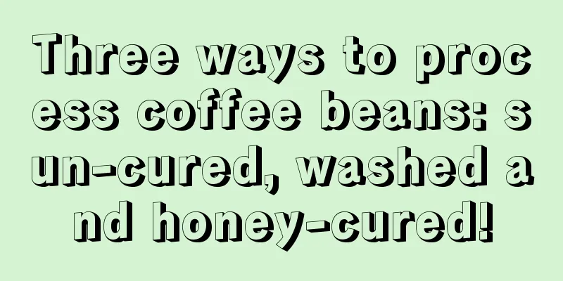 Three ways to process coffee beans: sun-cured, washed and honey-cured!