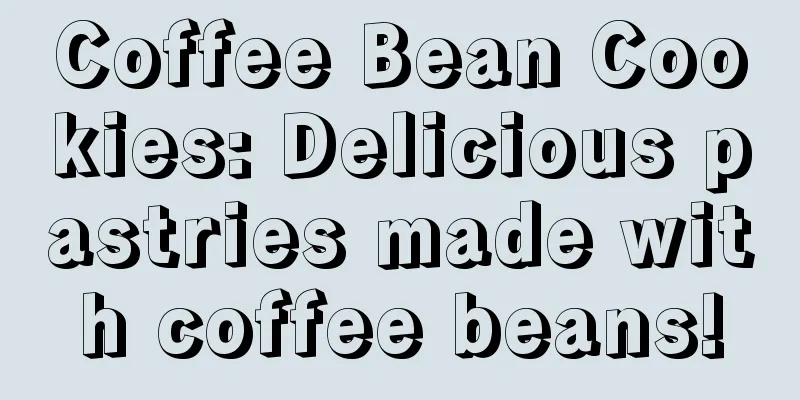 Coffee Bean Cookies: Delicious pastries made with coffee beans!