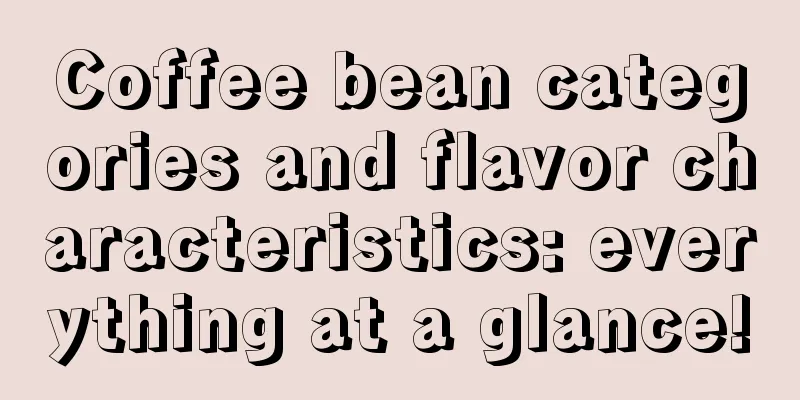Coffee bean categories and flavor characteristics: everything at a glance!