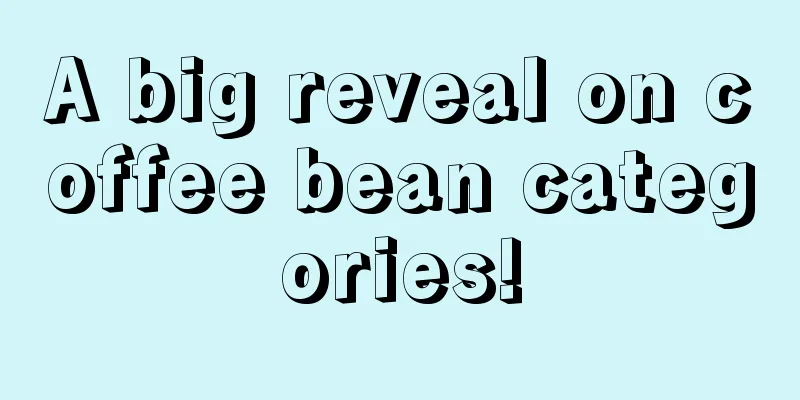 A big reveal on coffee bean categories!