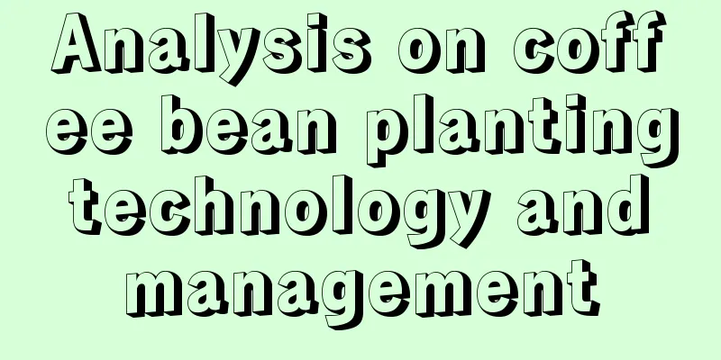 Analysis on coffee bean planting technology and management