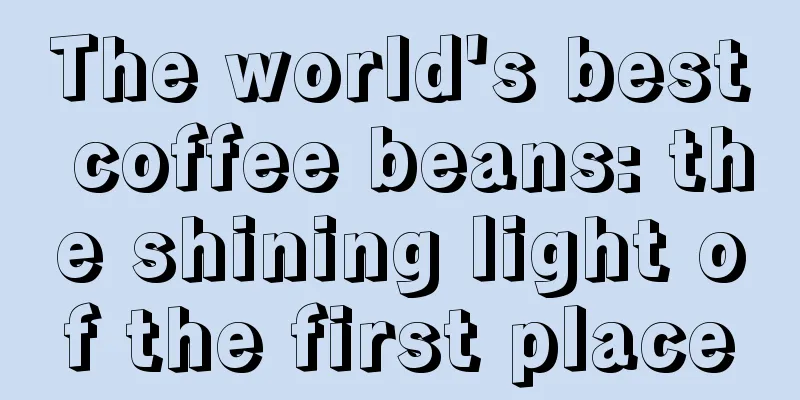 The world's best coffee beans: the shining light of the first place
