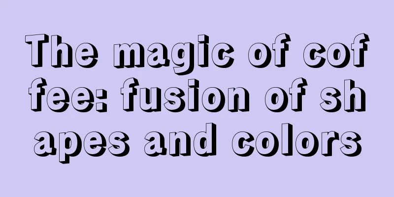 The magic of coffee: fusion of shapes and colors