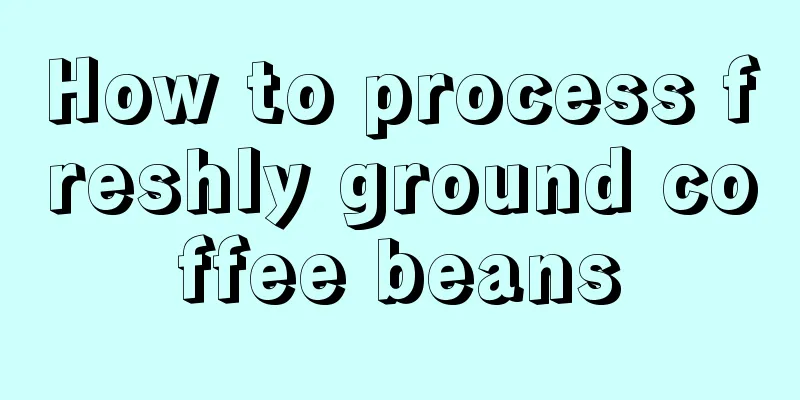How to process freshly ground coffee beans