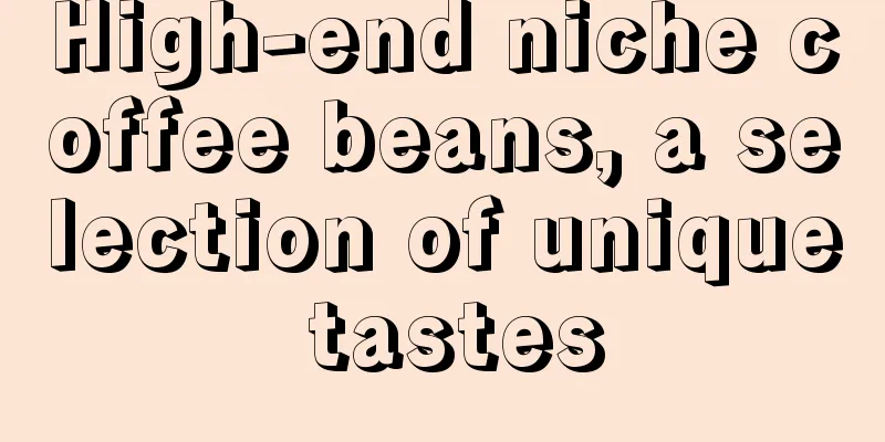 High-end niche coffee beans, a selection of unique tastes