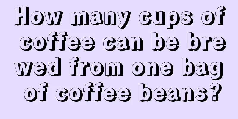 How many cups of coffee can be brewed from one bag of coffee beans?