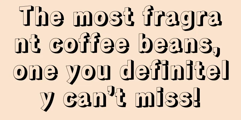 The most fragrant coffee beans, one you definitely can’t miss!
