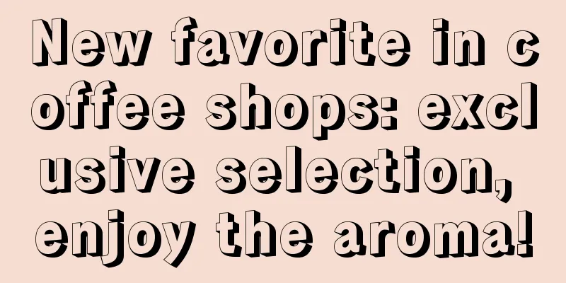 New favorite in coffee shops: exclusive selection, enjoy the aroma!