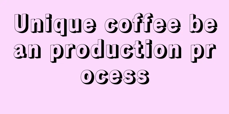 Unique coffee bean production process