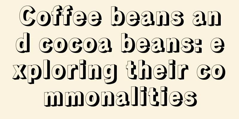 Coffee beans and cocoa beans: exploring their commonalities