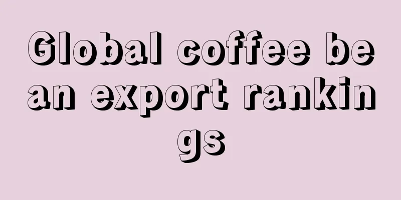 Global coffee bean export rankings