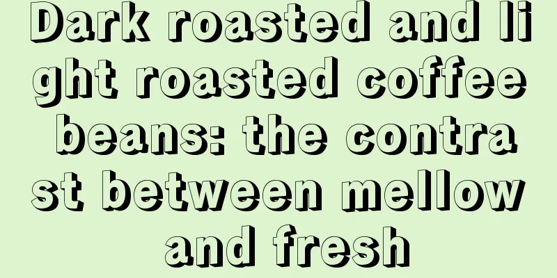 Dark roasted and light roasted coffee beans: the contrast between mellow and fresh