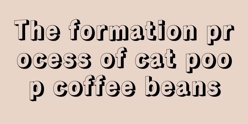 The formation process of cat poop coffee beans