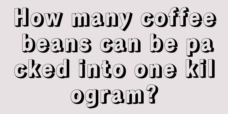 How many coffee beans can be packed into one kilogram?