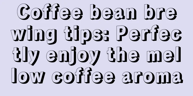 Coffee bean brewing tips: Perfectly enjoy the mellow coffee aroma