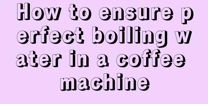 How to ensure perfect boiling water in a coffee machine