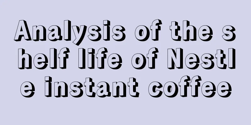 Analysis of the shelf life of Nestle instant coffee