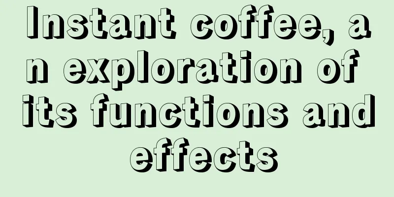 Instant coffee, an exploration of its functions and effects
