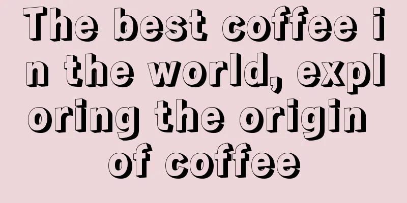 The best coffee in the world, exploring the origin of coffee