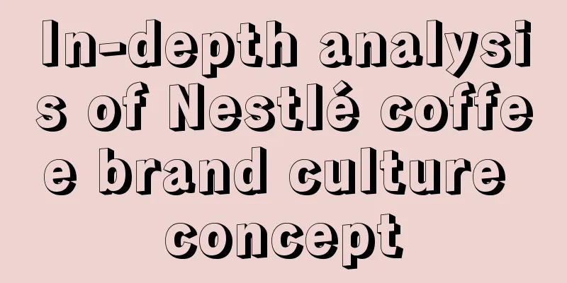 In-depth analysis of Nestlé coffee brand culture concept