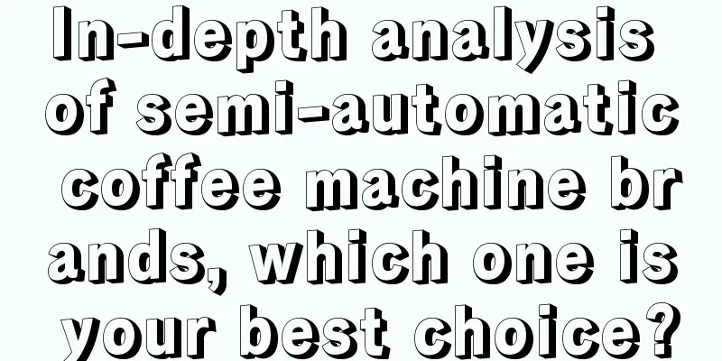 In-depth analysis of semi-automatic coffee machine brands, which one is your best choice?