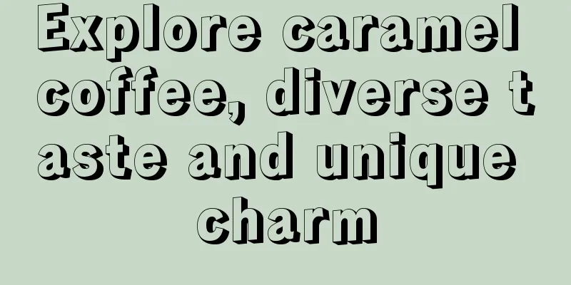 Explore caramel coffee, diverse taste and unique charm
