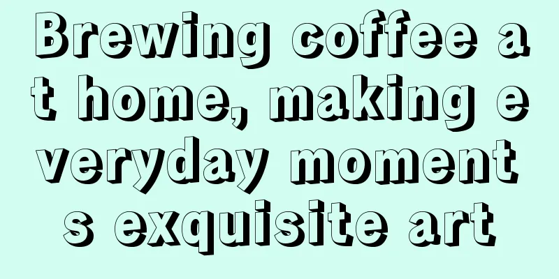 Brewing coffee at home, making everyday moments exquisite art
