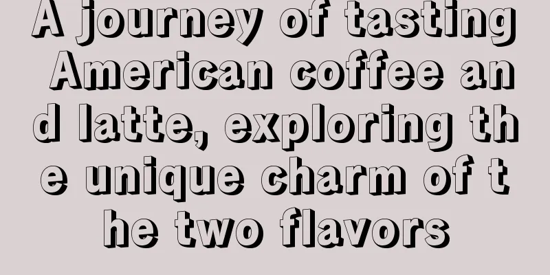 A journey of tasting American coffee and latte, exploring the unique charm of the two flavors