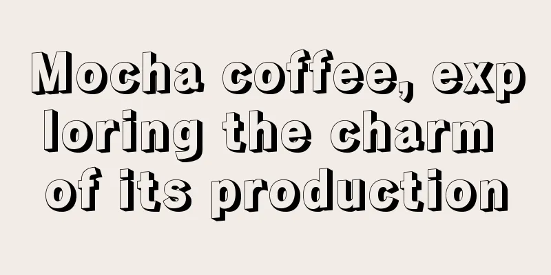 Mocha coffee, exploring the charm of its production