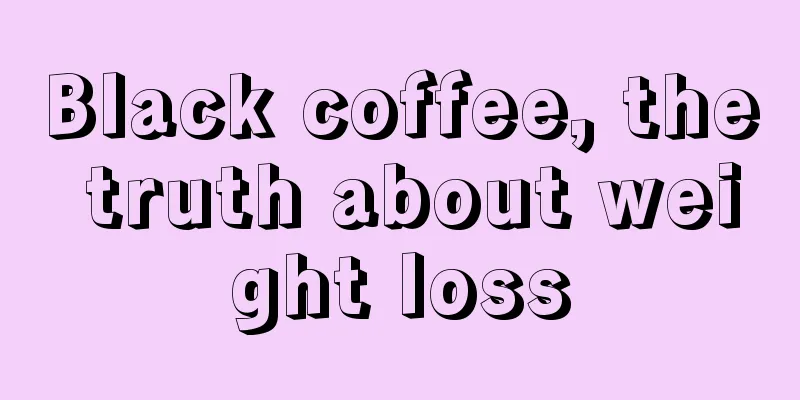 Black coffee, the truth about weight loss